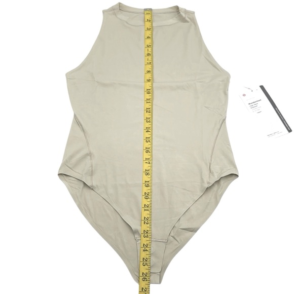 Lululemon Wundermost Ultra-Soft Nulu High-Neck Sleeveless Bodysuit Size M - Picture 13 of 14